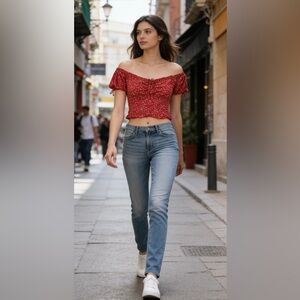 7 For All Mankind Light Blue Skinny Jeans